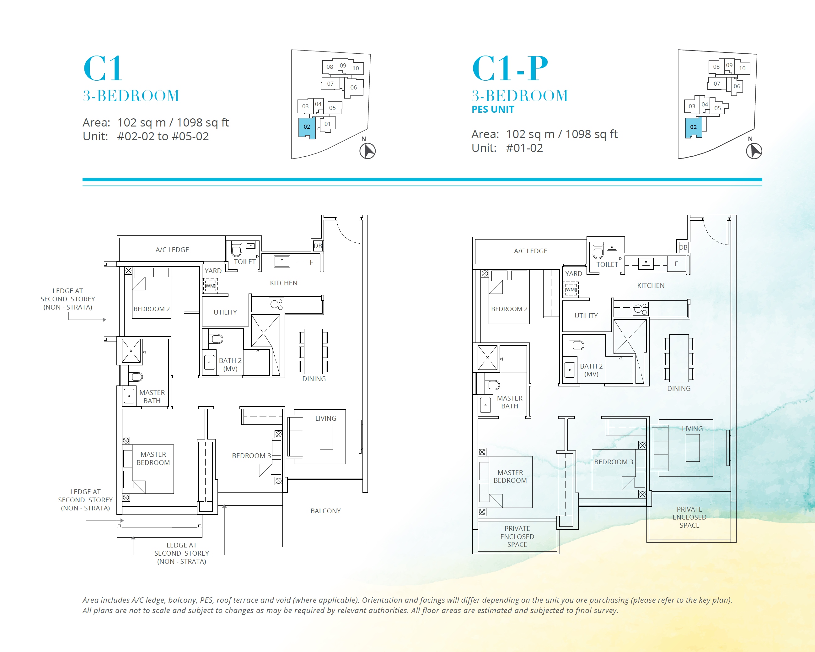 Casa Al Mare 1 Bedroom Floor Plan 5